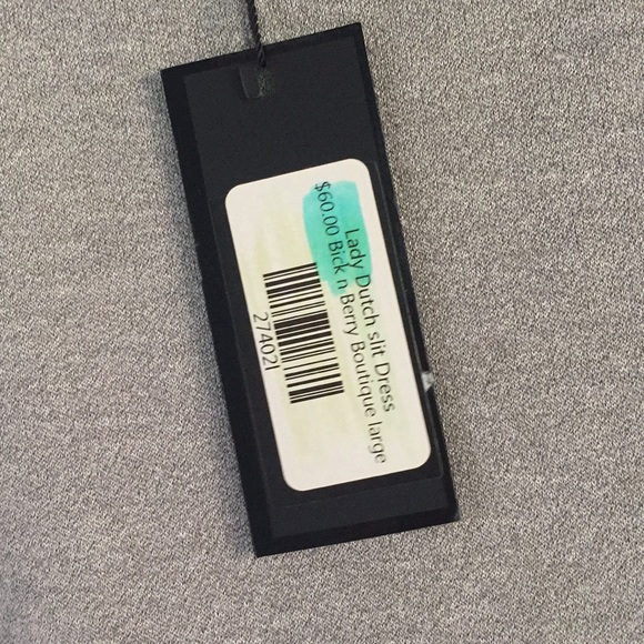 Lady Dutch Long Light Gray Dress - Picture 6 of 8